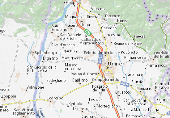 Karte Stadtplan Martignacco