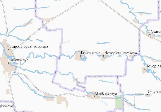 Karte Stadtplan Krylovskaya