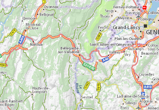 Bellegarde-sur-Valserine Map