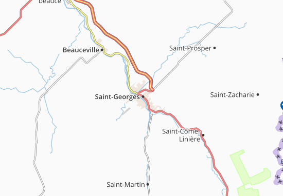 Karte Stadtplan Saint-Georges