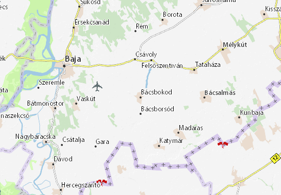 Bácsbokod Map