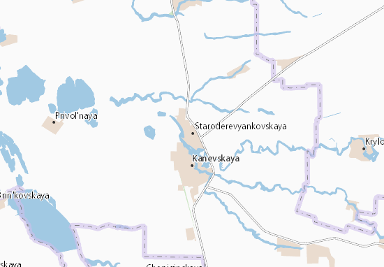 Kaart Plattegrond Staroderevyankovskaya