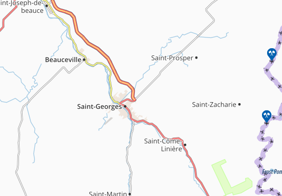 Karte Stadtplan Saint-Georges-est