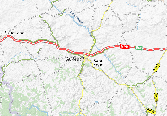 Guéret Map