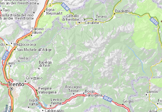 Mappe-Piantine Passo Manghen