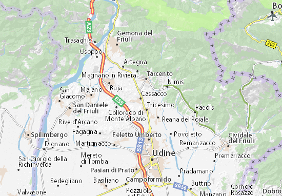 Karte Stadtplan Cassacco