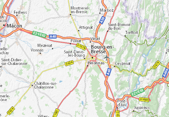 Saint-Denis-lès-Bourg Map