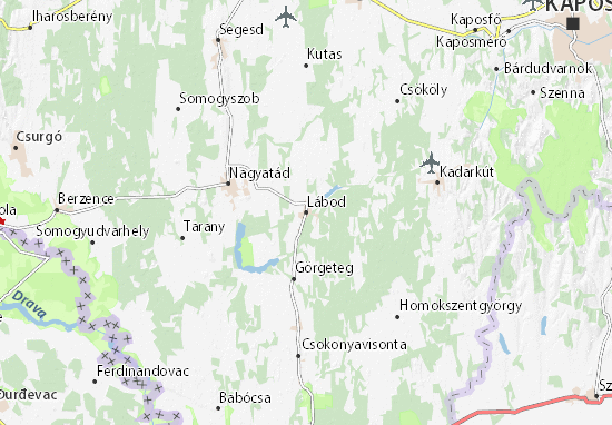 Karte Stadtplan Lábod