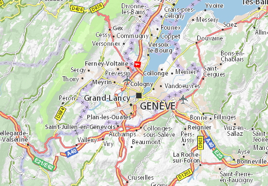 Karte Stadtplan Les Charmilles