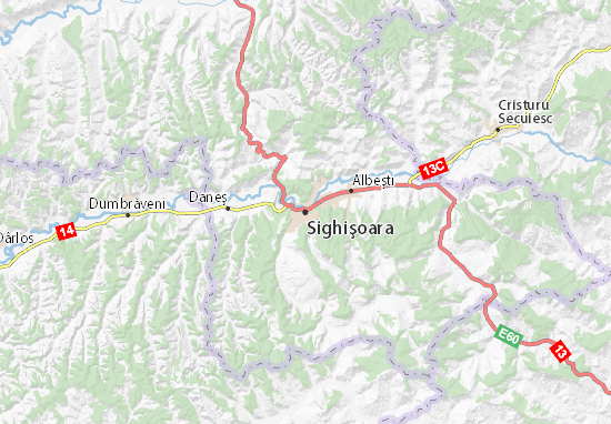 Karte Stadtplan Sighişoara