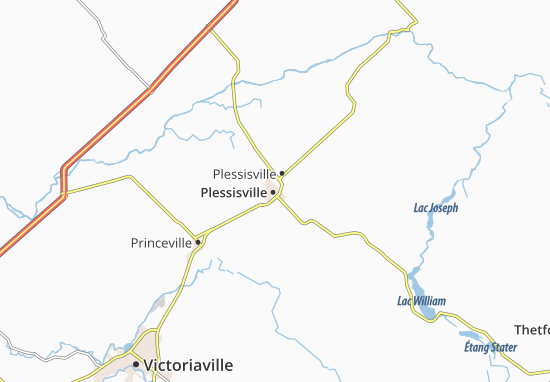Karte Stadtplan Plessisville