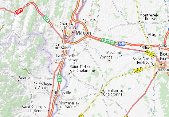 Mapa Cruzilles-lès-Mépillat