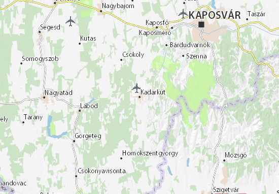 Kadarkút Map