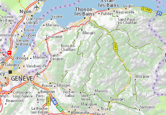 Habère-Poche Map
