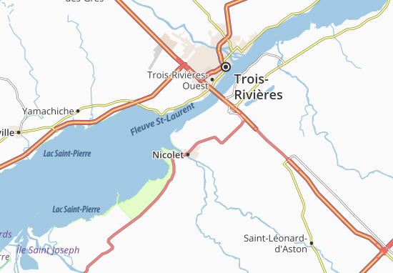 Mapa Saint-Jean-baptiste-de-nicolet