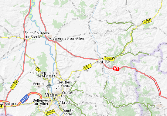 Kaart Plattegrond Périgny