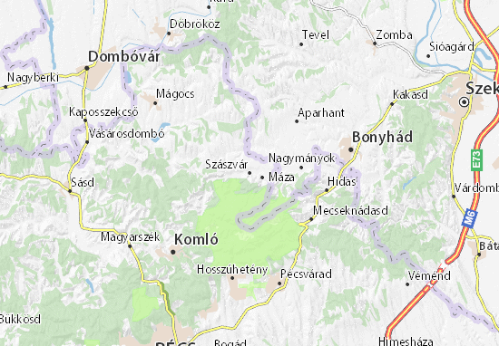 Karte Stadtplan Szászvár