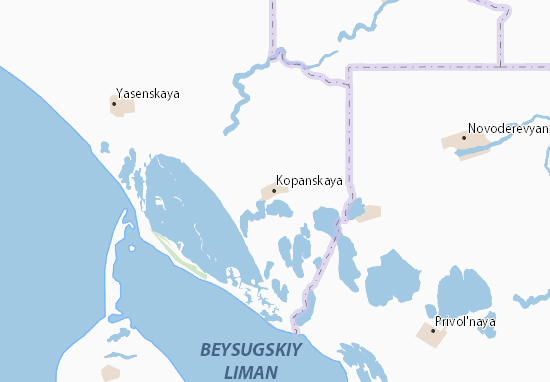 Kaart Plattegrond Kopanskaya