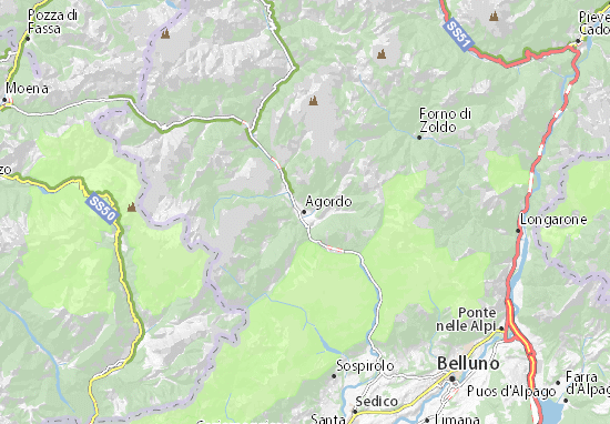Agordo Map
