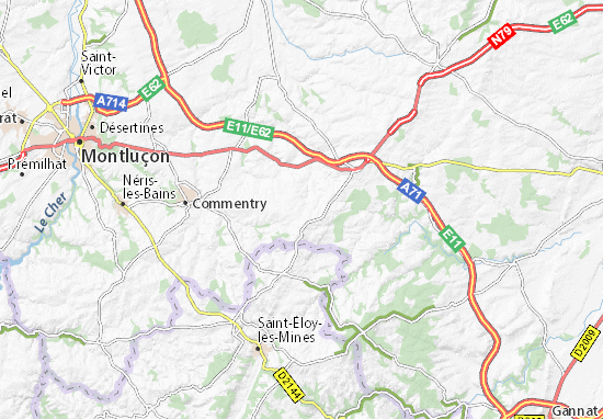 Beaune-d&#x27;Allier Map