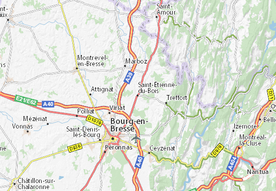 carte michelin saint etienne du bois plan saint etienne du bois viamichelin