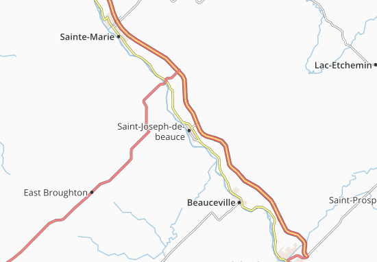 Kaart Plattegrond Saint-Joseph-de-beauce