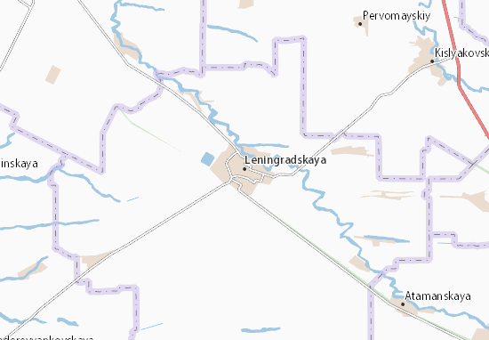 Kaart Plattegrond Leningradskaya