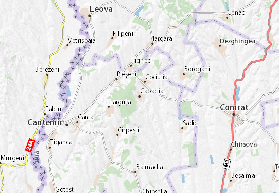Capaclia Map