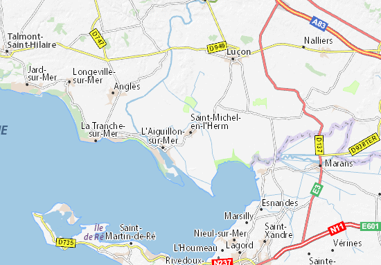 Kaart Plattegrond Saint-Michel-en-l&#x27;Herm