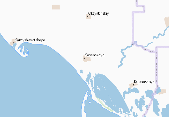 Kaart Plattegrond Yasenskaya