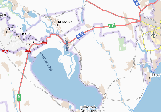 Karte Stadtplan Nadlymans&#x27;ke