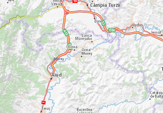 Karte Stadtplan Ocna Mureş