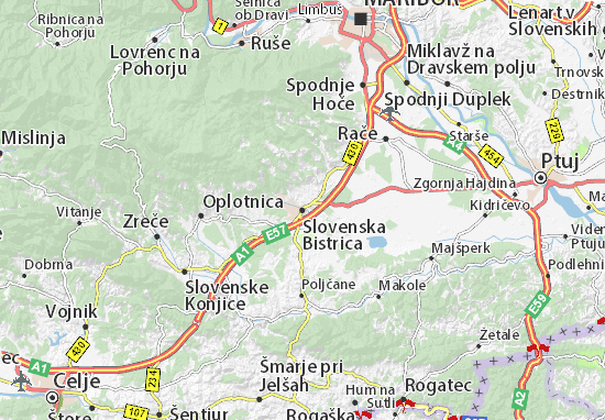 Karte Stadtplan Slovenska Bistrica