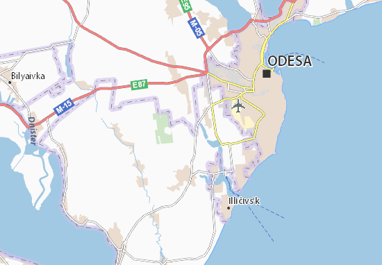 Karte Stadtplan Nova Dolyna
