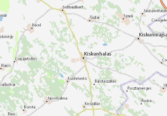 Karte Stadtplan Kiskunhalas
