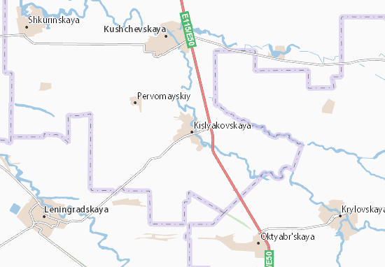 Karte Stadtplan Kislyakovskaya