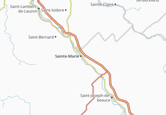 Carte-Plan Sainte-Marie