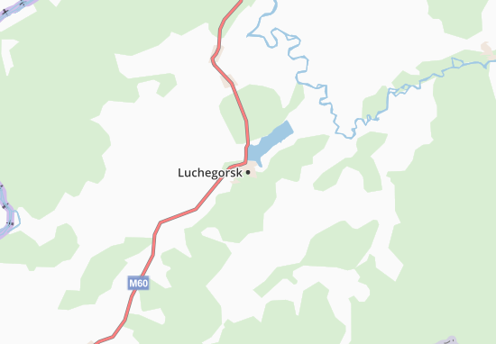 Mapa Luchegorsk