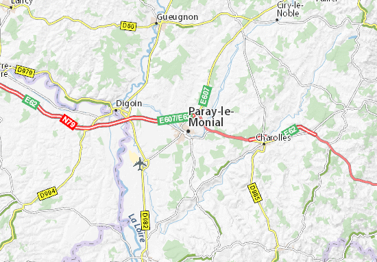 Mapa Paray-le-Monial