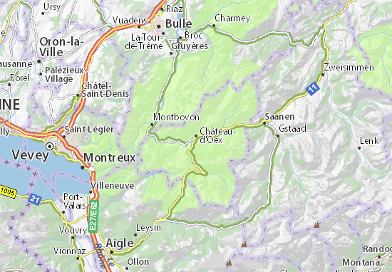 Mapas-Planos Château-d&#x27;Oex
