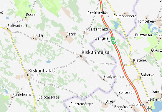 Karte Stadtplan Kiskunmajsa