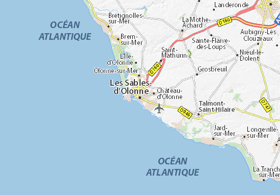 Mapa Plano Les Sables-d&#x27;Olonne