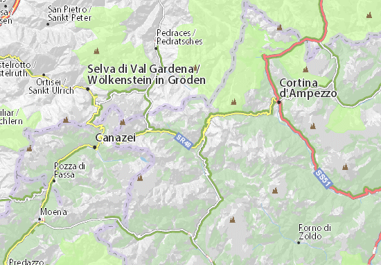 Karte Stadtplan Col di Lana