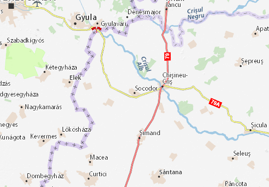 Socodor Map