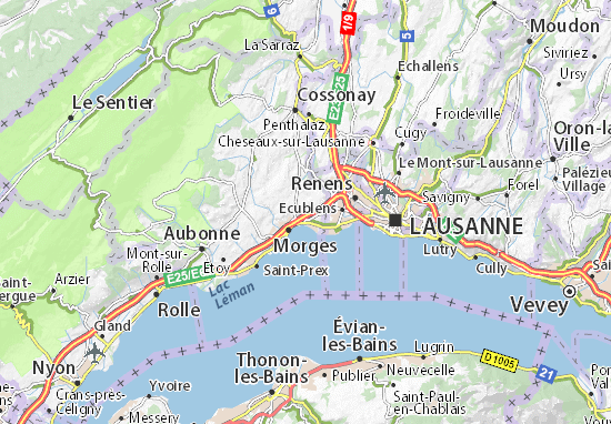 Karte Stadtplan Lonay