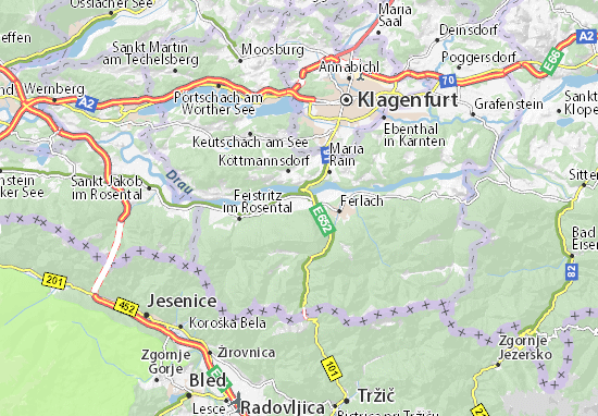 Karte Stadtplan Dornach