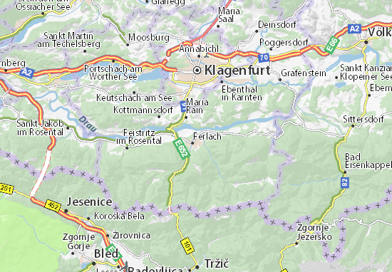 Unterferlach Map