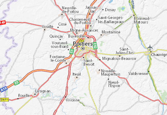 Mapa Plano Saint-Benoît