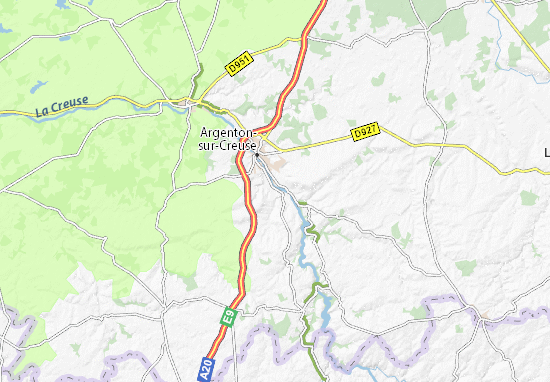 Mapa Auvergne