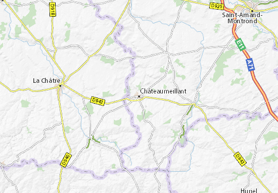 Mapa Châteaumeillant
